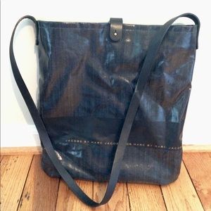 Marc Jacobs Tote in waxed denim, inner zip pocket
